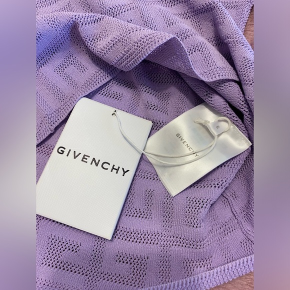Givenchy 4 G purple Jacquard Monogram short sleeve top - Picture 6 of 11